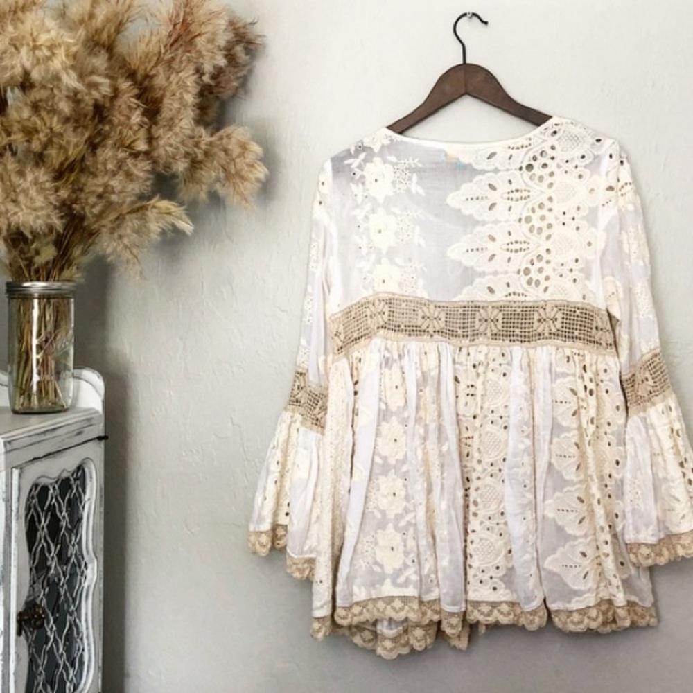 Antica Bohemian Tie Top NWOT